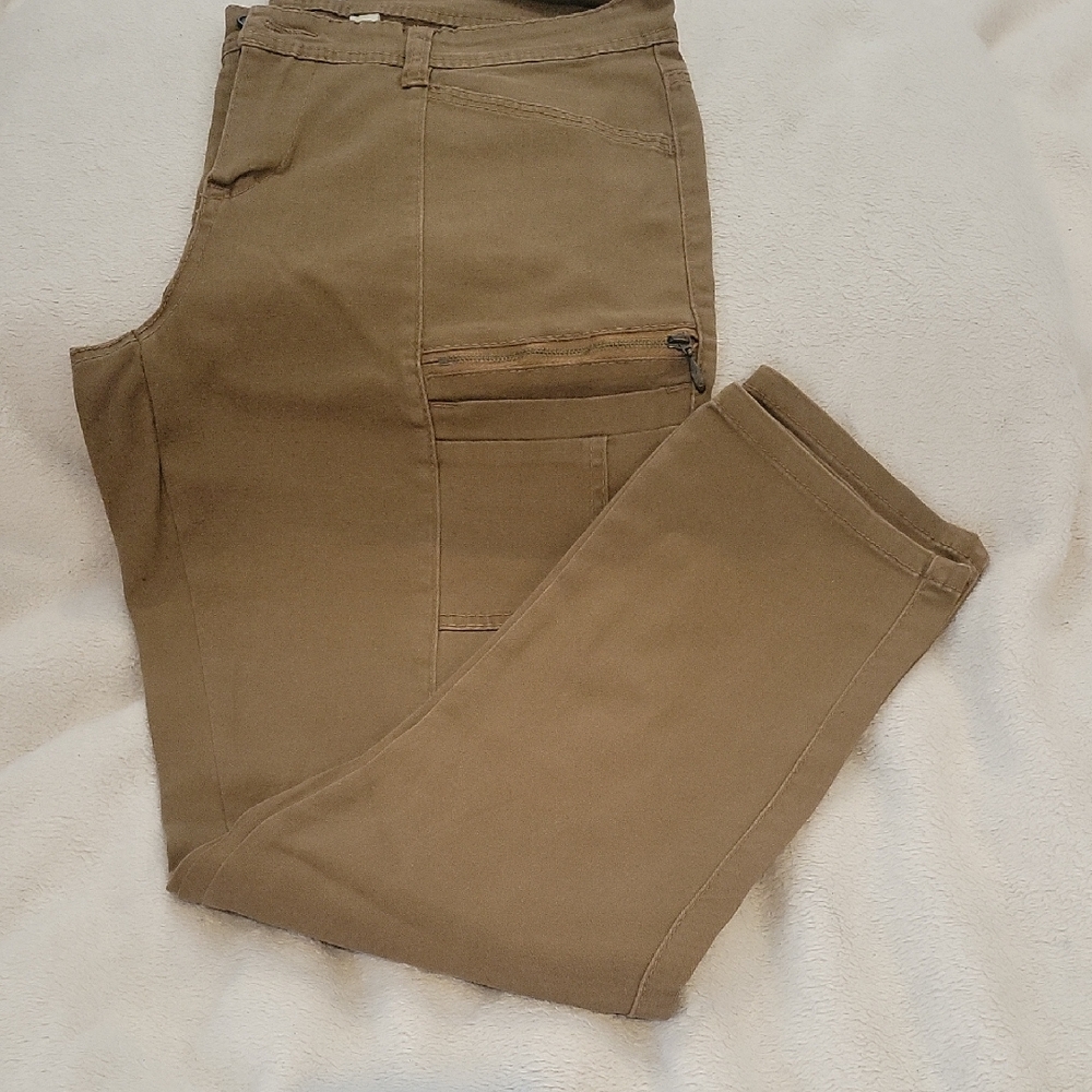 Women's Tan Straight Leg Pants
